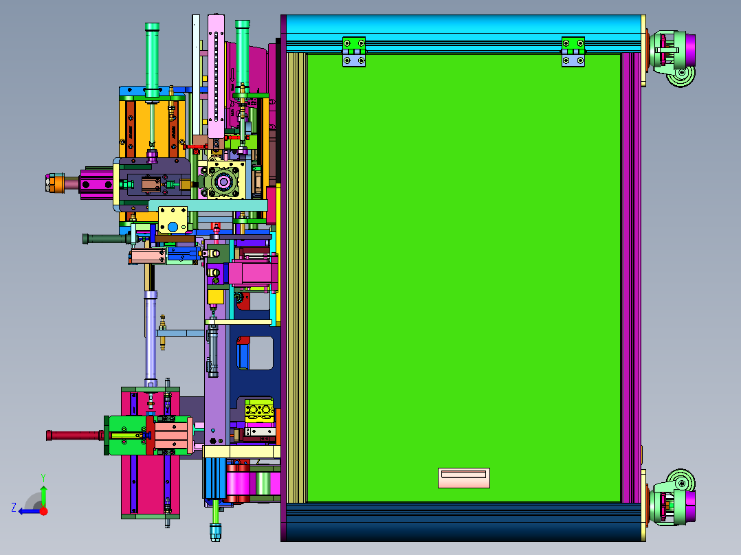 气管T型三通组装机右视图