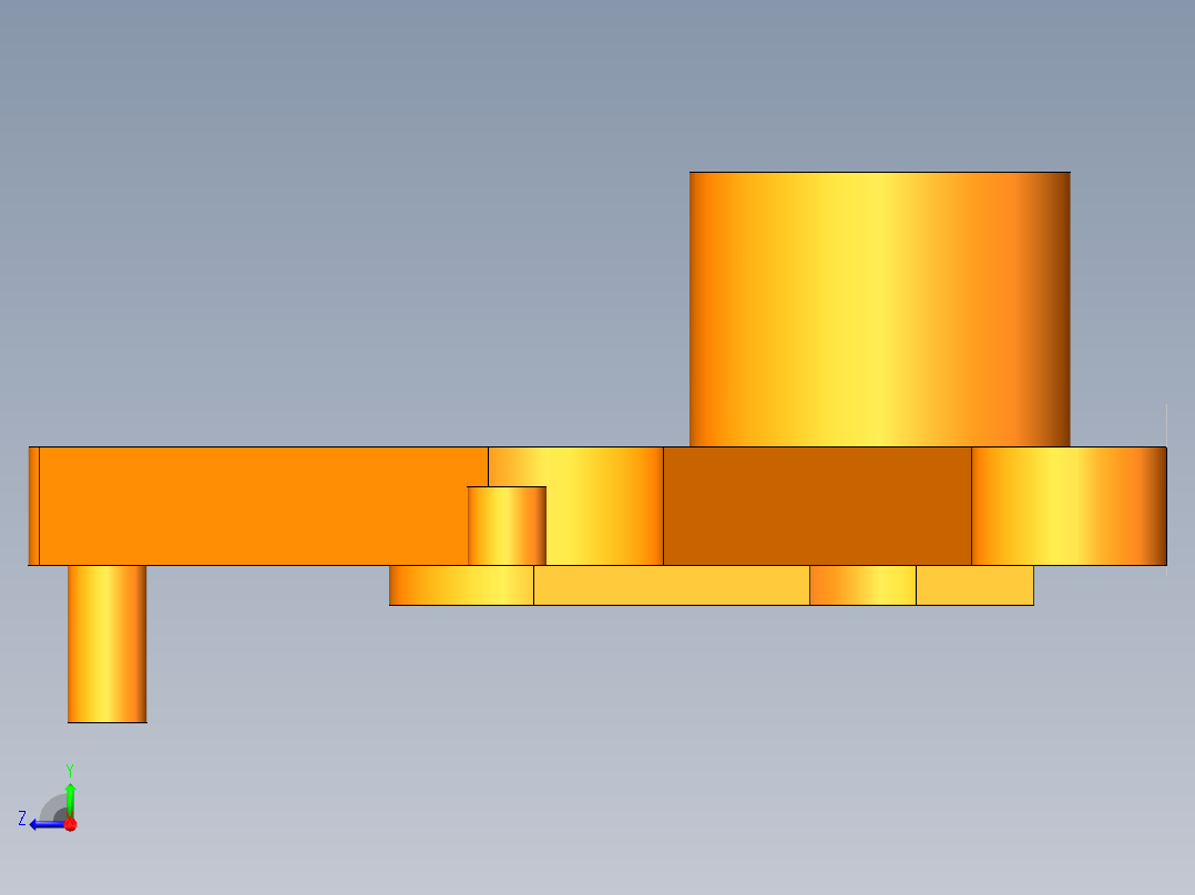 第9届练习题    3D09-H1- SW16右视图