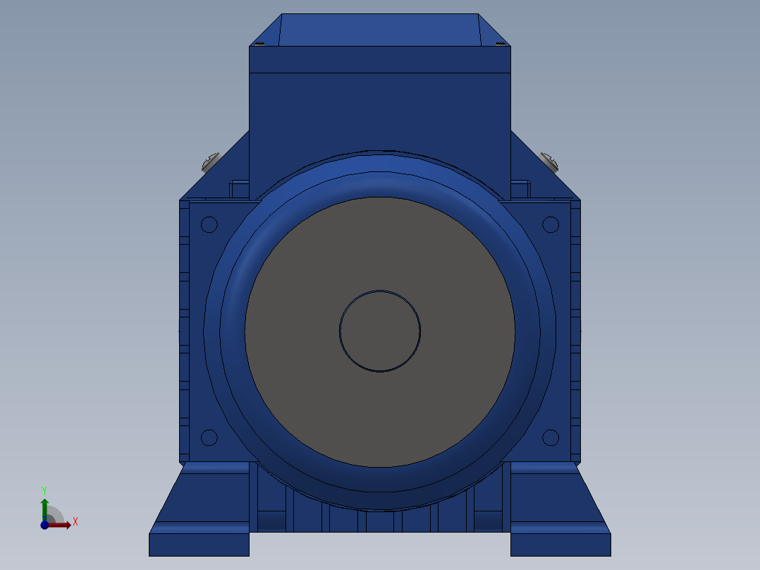 IM B34 H63-112制动电机[YEJ-112M-4-B34]前视图