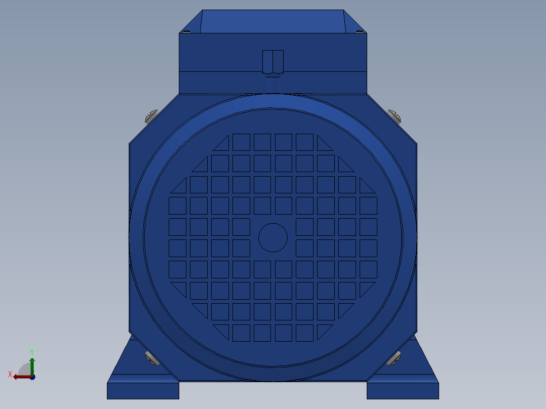 IM B34 H63-112制动电机[YEJ-112M-4-B34]后视图