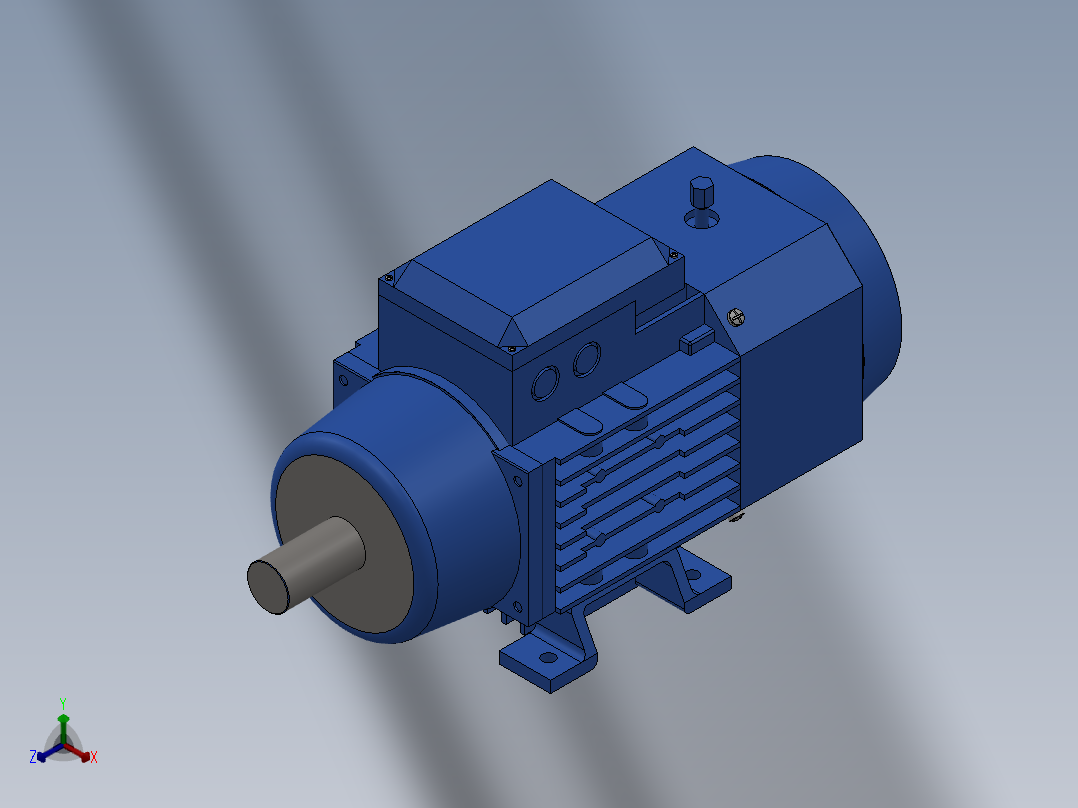 IM B34 H63-112制动电机[YEJ-112M-4-B34]正等轴测图