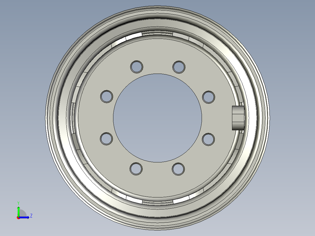 轮盘 8275221 ET-50 26.0 R18 _ W13X2​​0 H2 WHEEL左视图