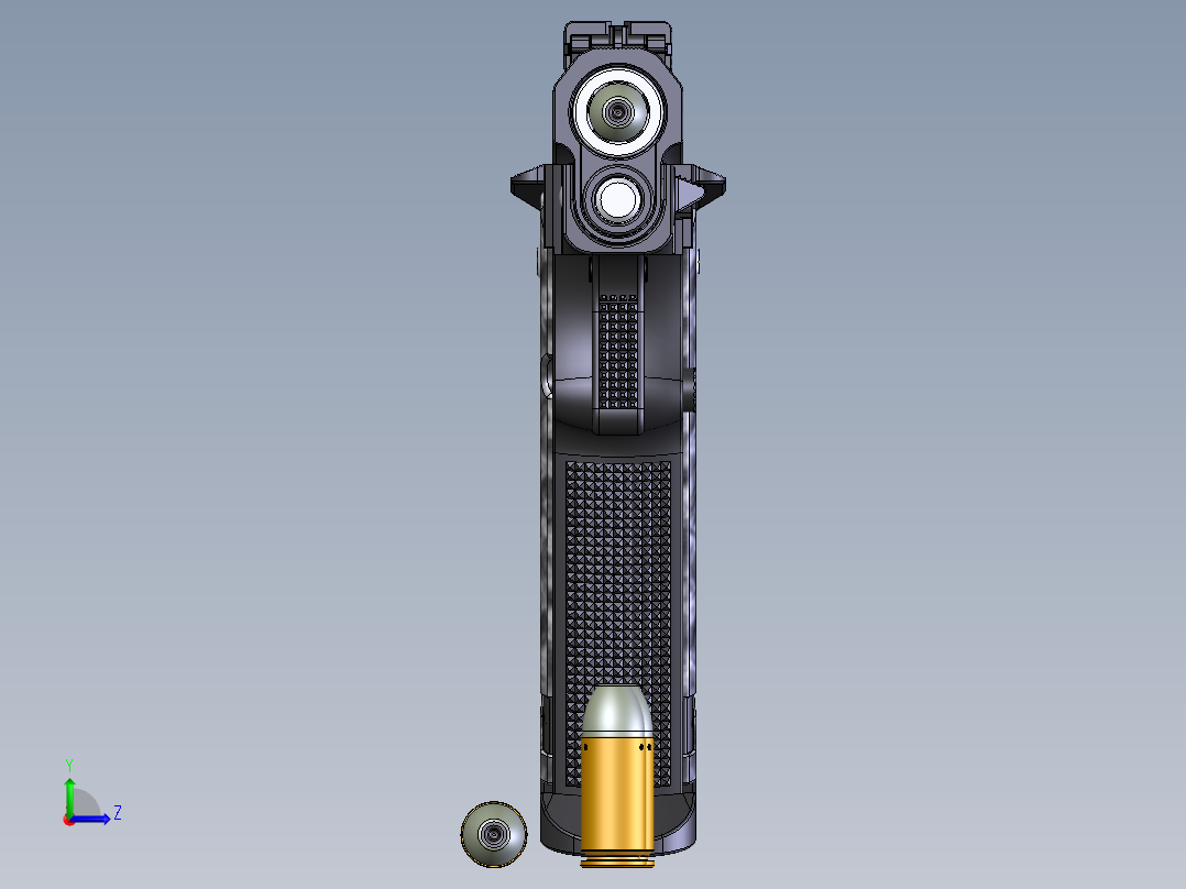 柯尔特.45手枪左视图