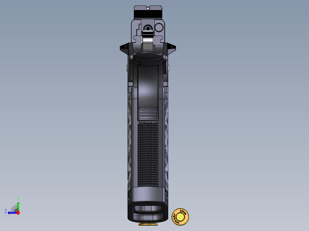 柯尔特.45手枪右视图