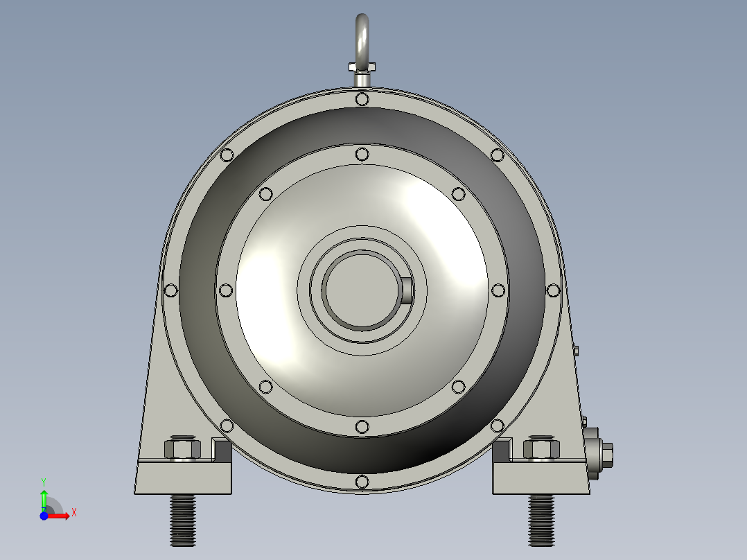 NGW行星齿轮减速器前视图