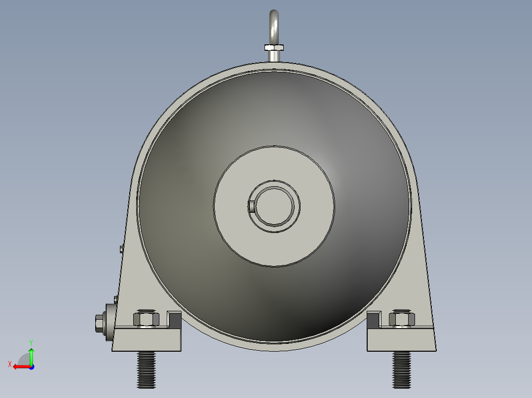 NGW行星齿轮减速器后视图