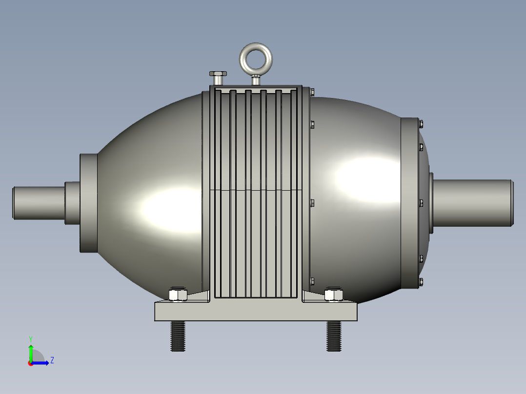 NGW行星齿轮减速器左视图