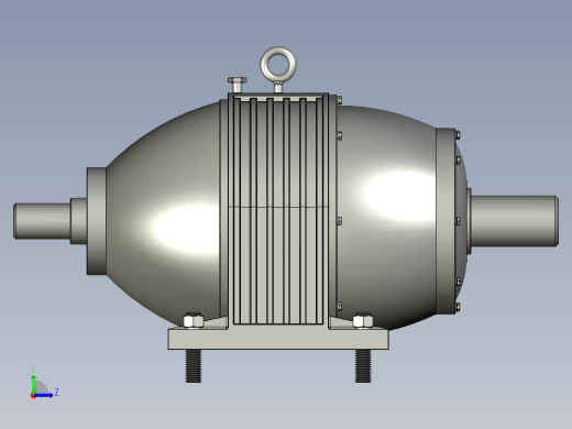 NGW行星齿轮减速器左视缩略图
