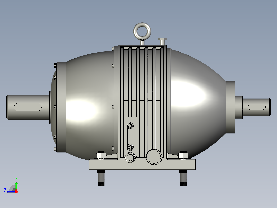 NGW行星齿轮减速器右视图