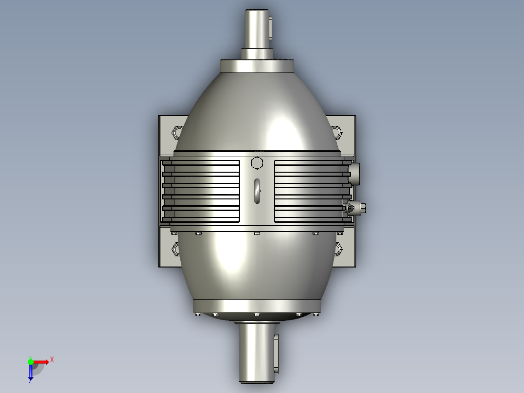 NGW行星齿轮减速器俯视图