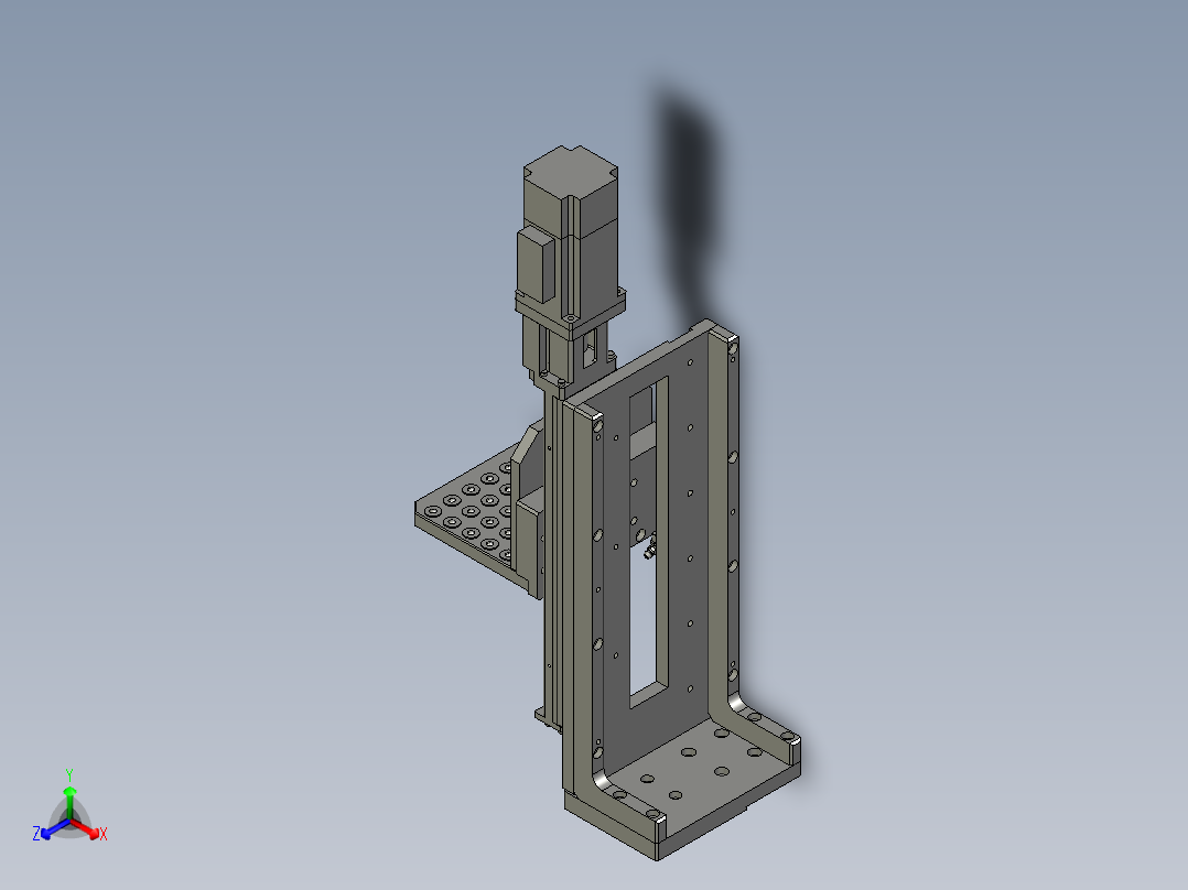 2接送料总装前正等轴测图