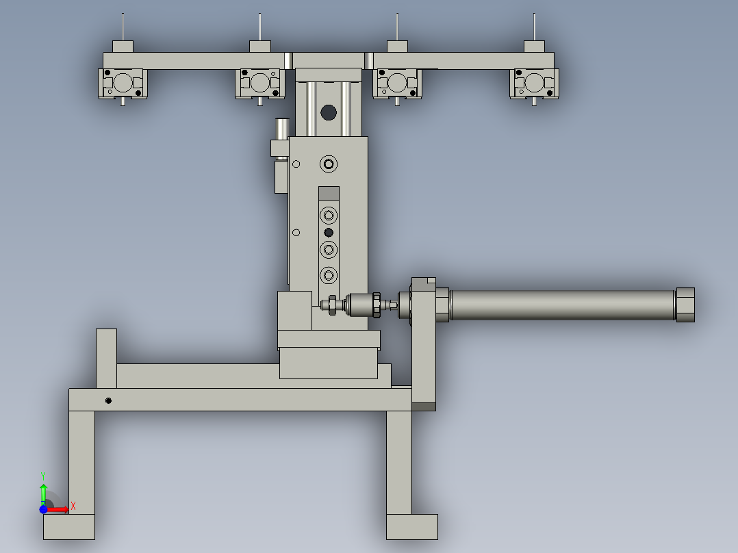 搬运横向前视图