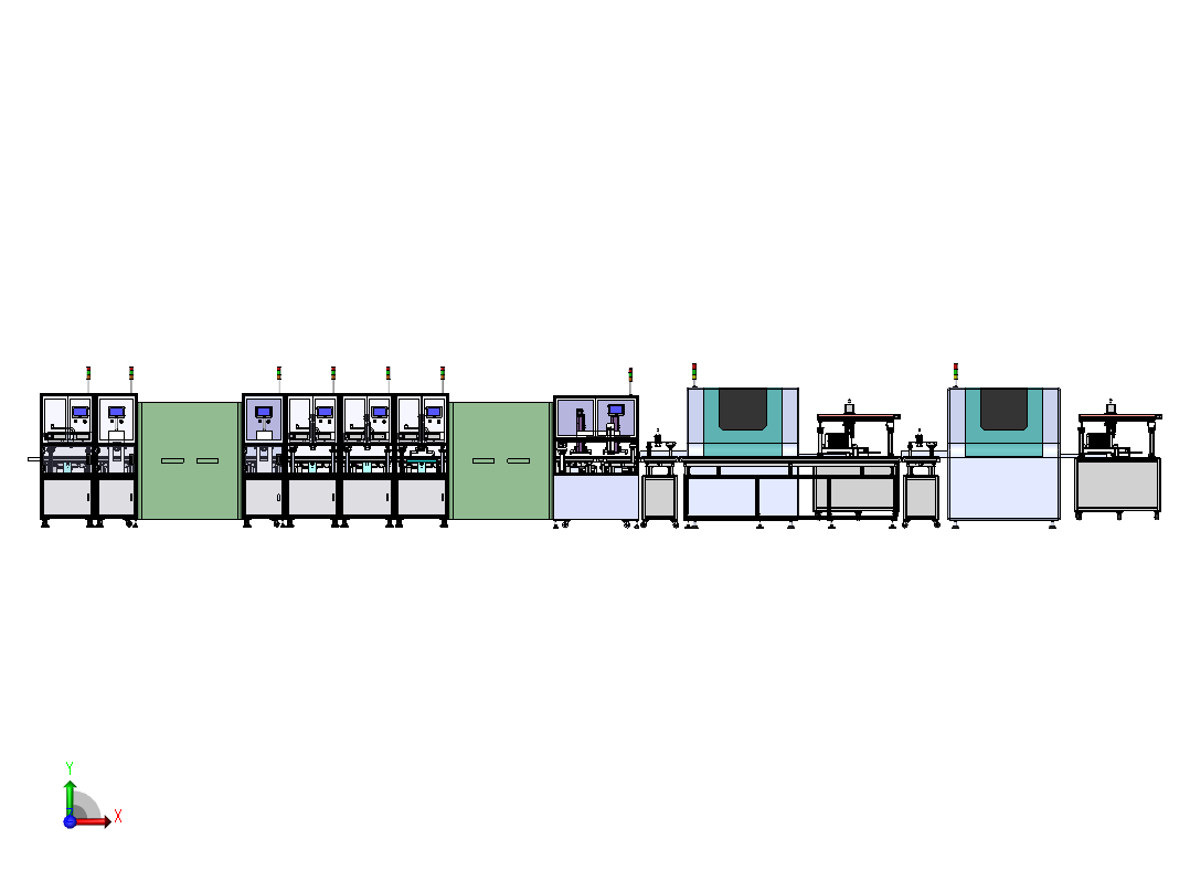 PCB点胶及捞孔机设备,PCB板通用设备前视图
