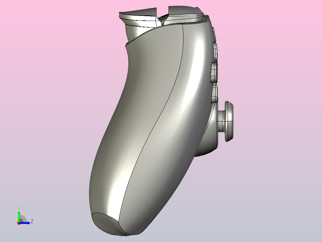 PS5 DualSense手柄，PS5，手柄左视图