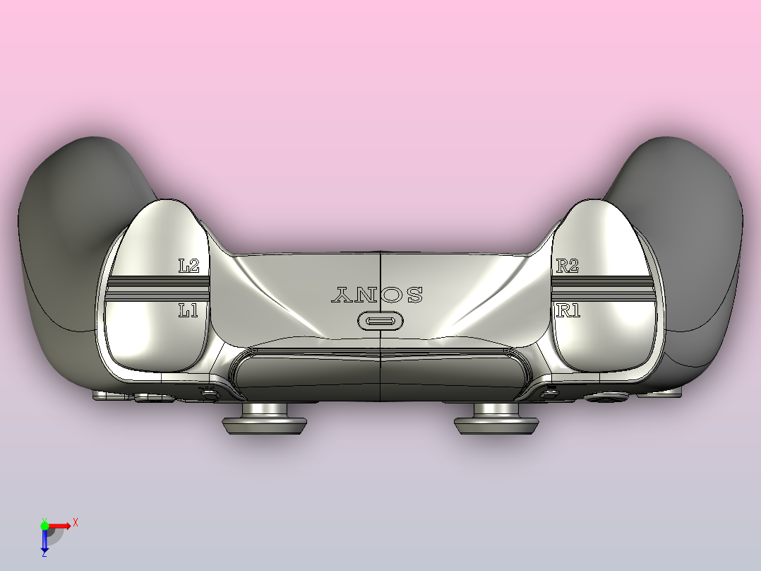 PS5 DualSense手柄，PS5，手柄俯视图