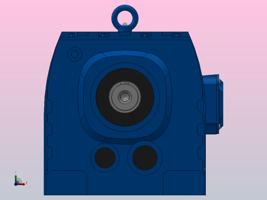 R87底脚轴伸式安装斜齿轮减速机R87-Y2.2-4P-100-M1-0°前视缩略图
