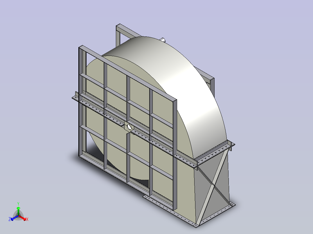 A0005004-BDC-150除尘器外壳正等轴测图