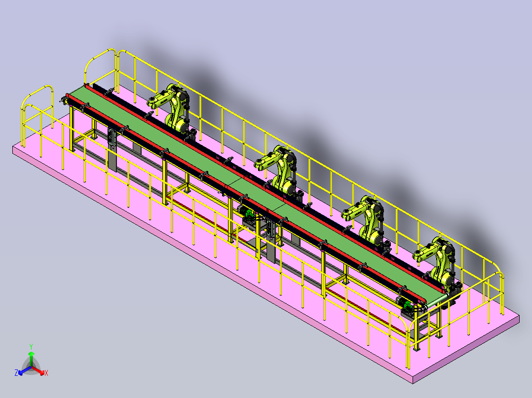 机器人自动化生产线设计主视图