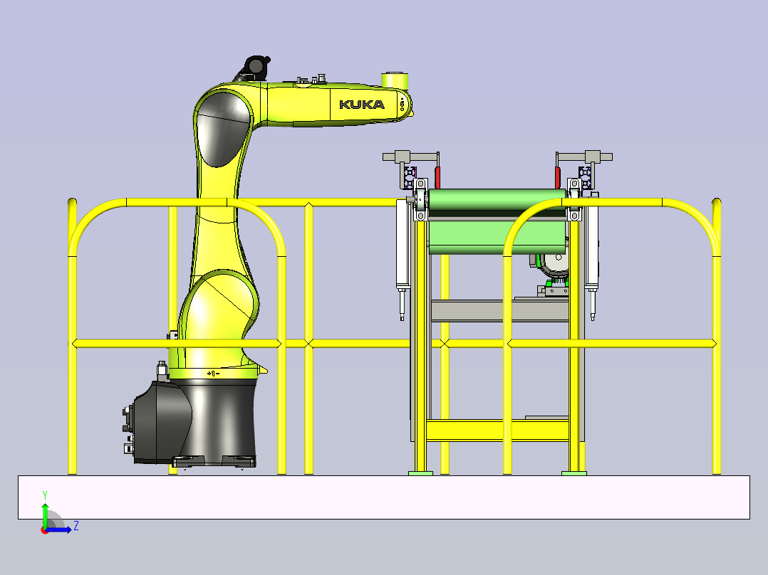 机器人自动化生产线设计左视图