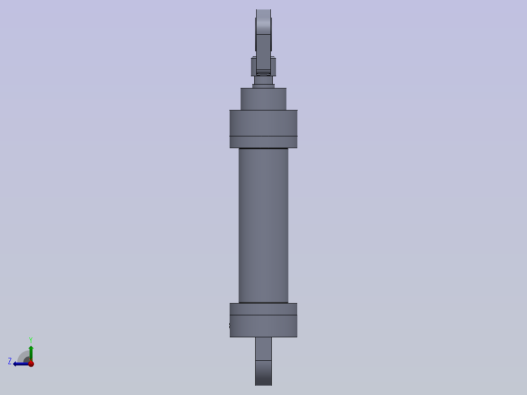 固定眼前后油缸右视图