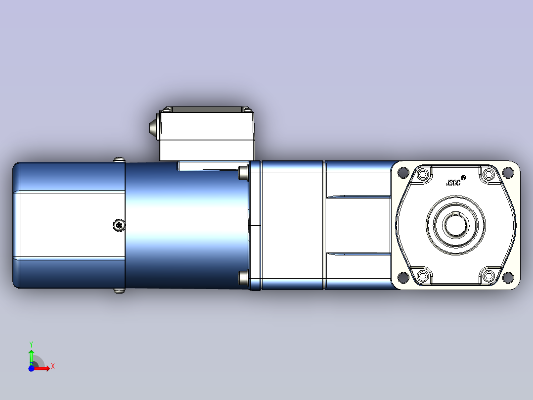 精研YF调速电磁制动电机 40yf02-1800前视图