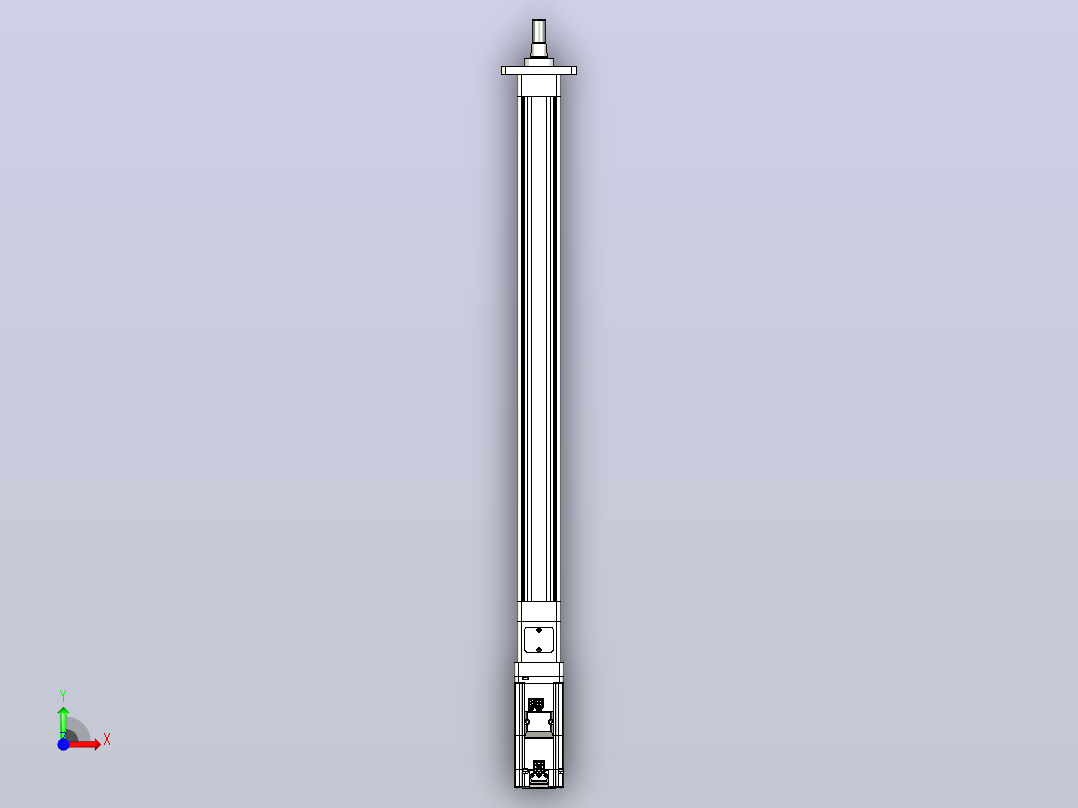 轻载电动缸TPA-ESR40-1210C-L500-M-FA-W-P40-C3前视图