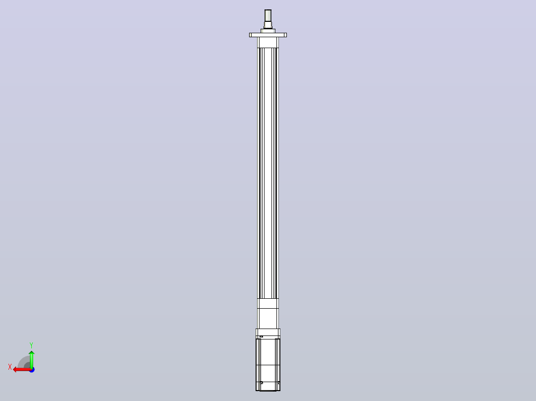 轻载电动缸TPA-ESR40-1210C-L500-M-FA-W-P40-C3后视图