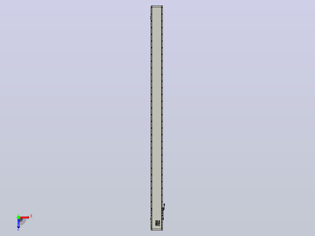 直驱直线电机轴TPA-LNP2-200-55C6-1-L3600-3-C-05-N3俯视图