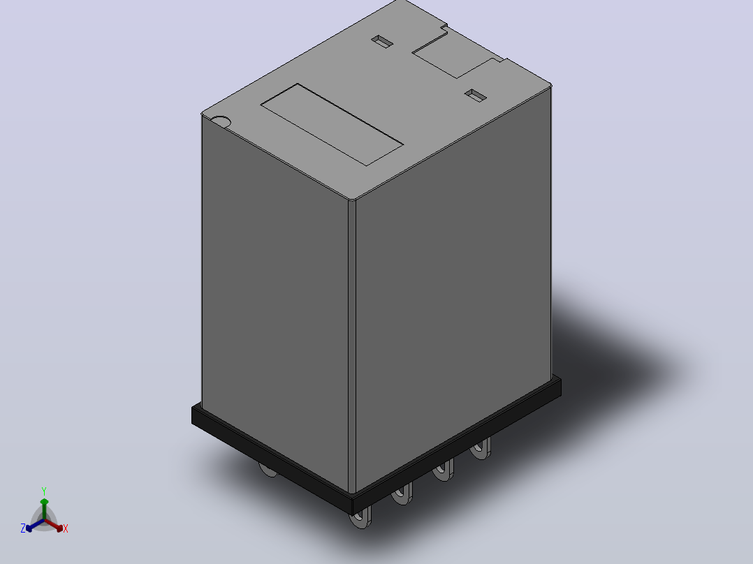 MY2IN(S)、MY2IN-D2(S)继电器[MY2IN(S)]欧姆龙继电器主视图