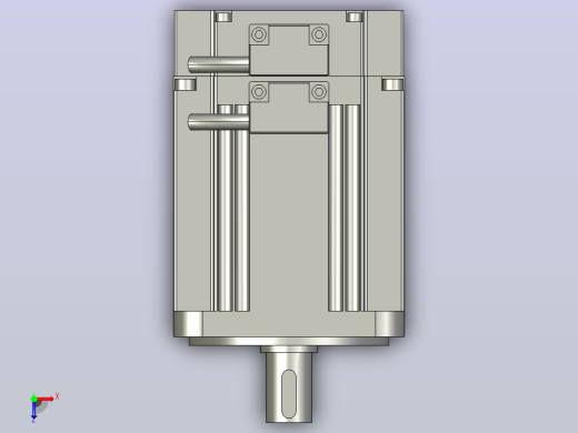 500W马达(CS80-05C5AE 550W)3D模型俯视缩略图