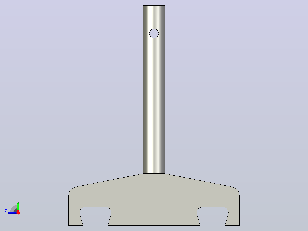 JB-DL-2-L100-C1带柄方双轨夹右视图