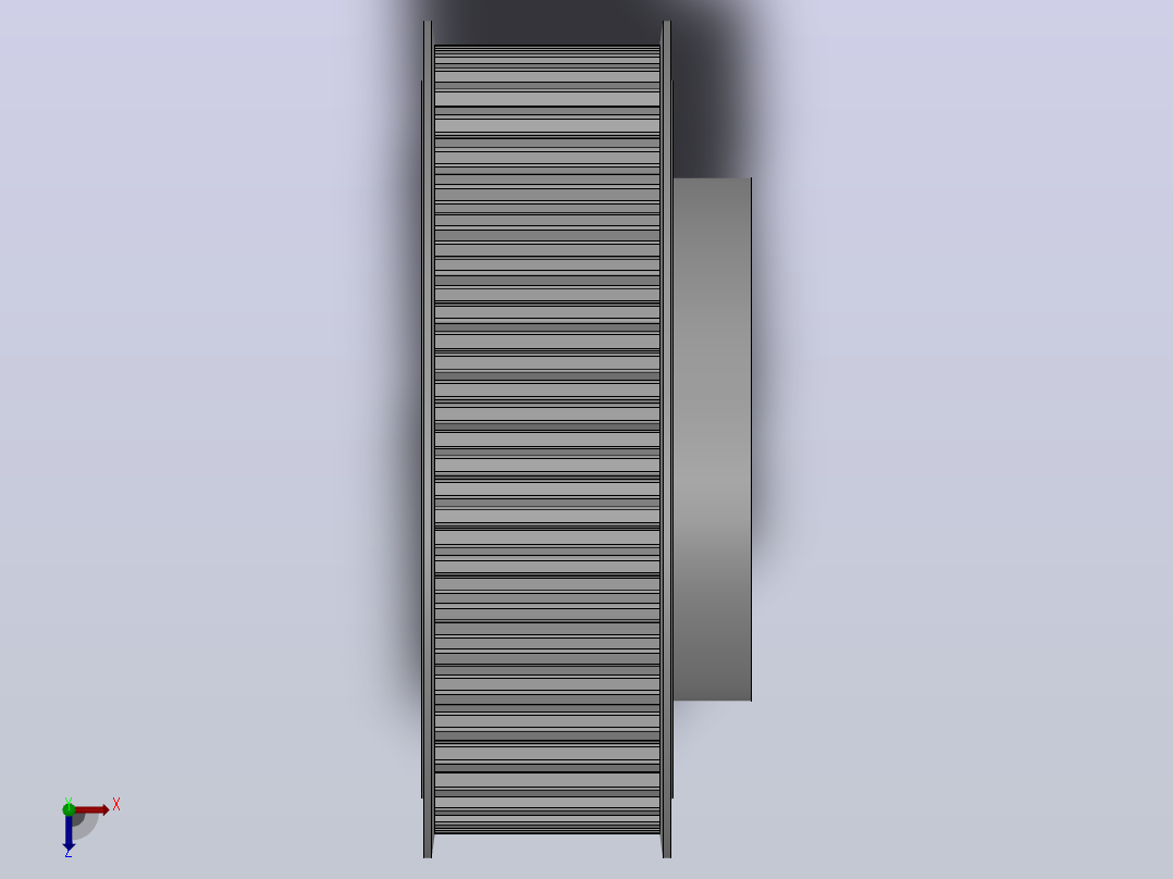 小凸缘型梯形齿同步带轮T10型_ST10DC-48-40-dc20-A俯视图