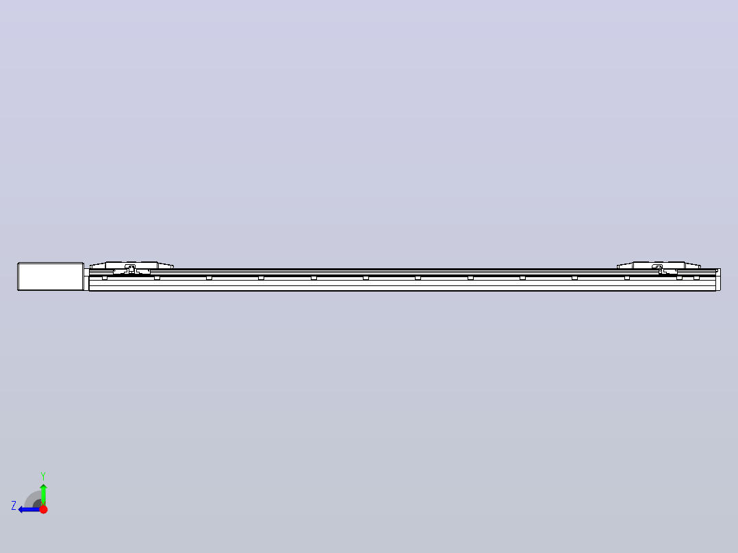 皮带直线轴双滑块型TPA-GCBS-150-P80-L625-QR-M75-N3右视图