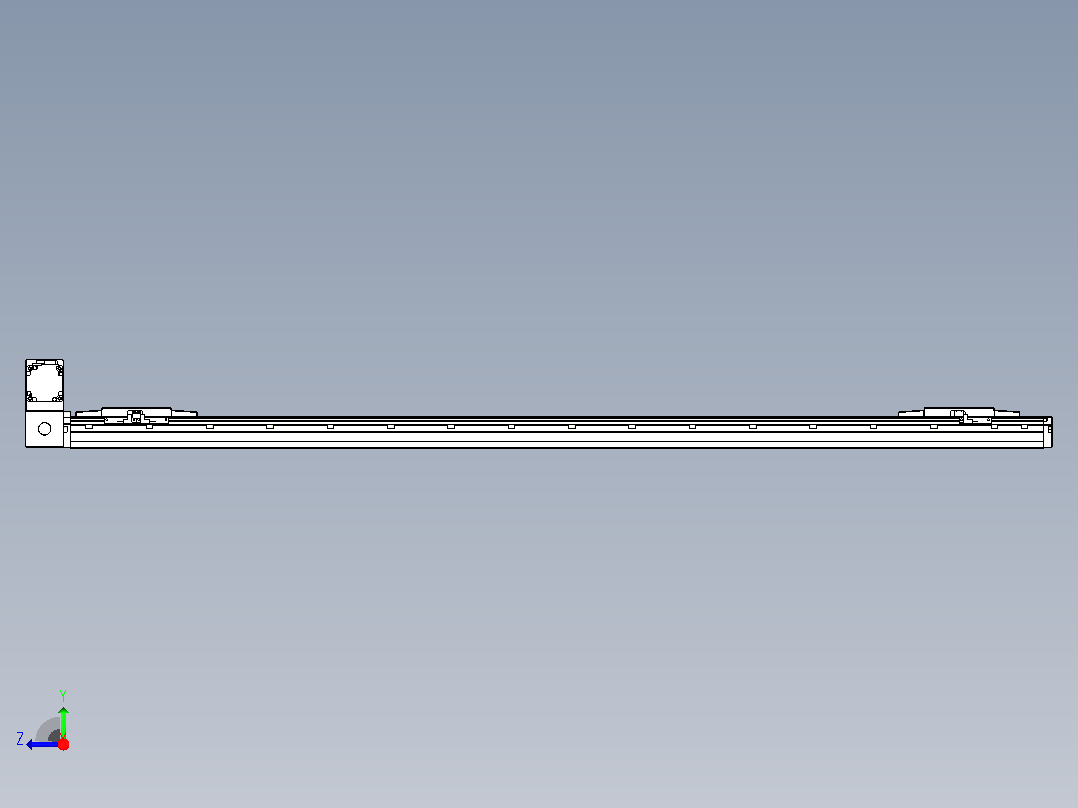 皮带直线轴双滑块型TPA-GCBS-120-P70-L575-LU-M20-N3右视图