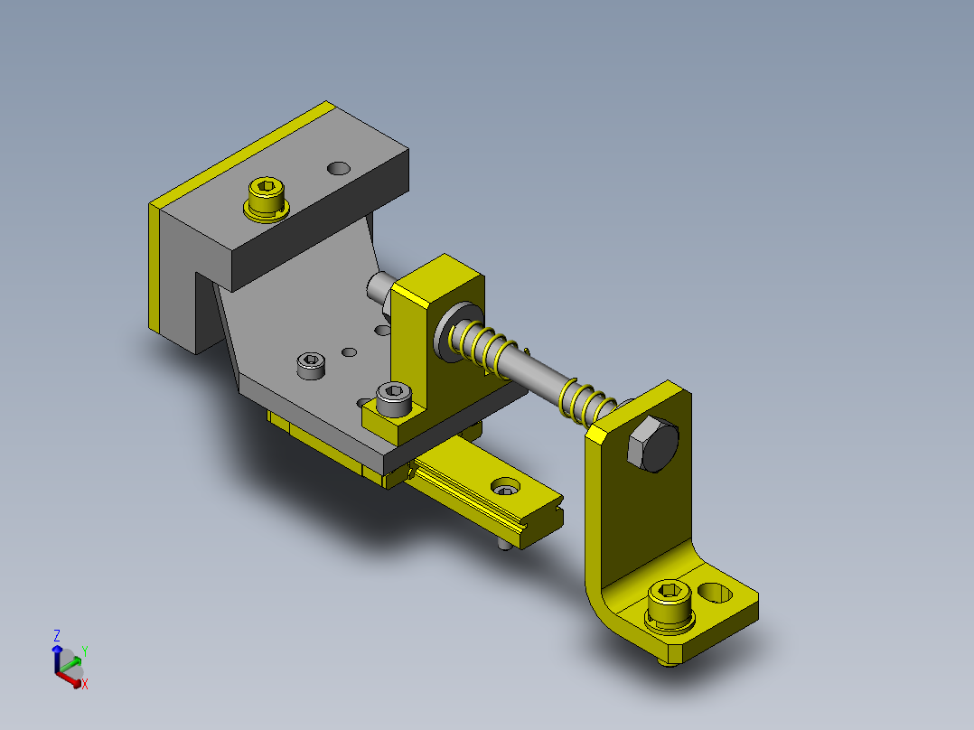 均等荷重贴片粘合机构正等轴测图