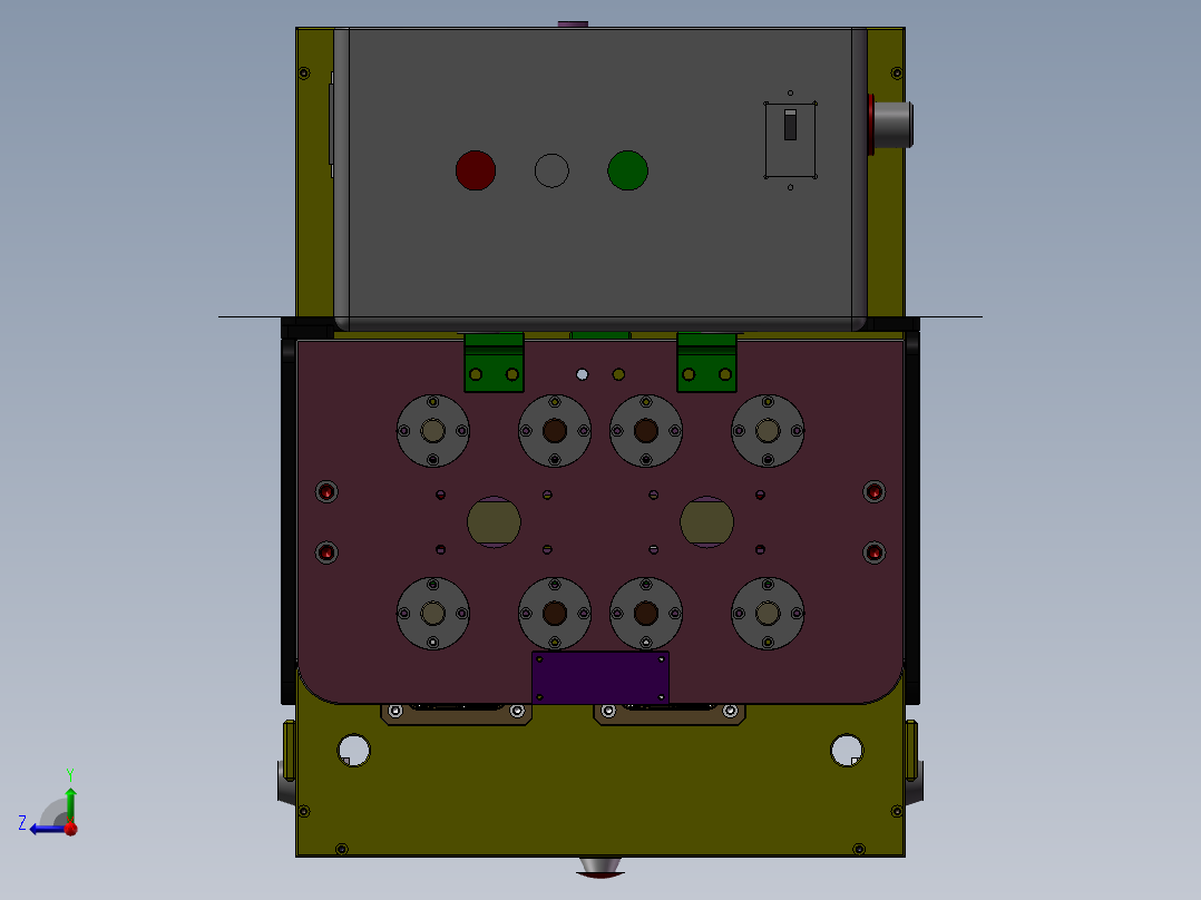 手机振动器保压治具3D图纸 K305右视图