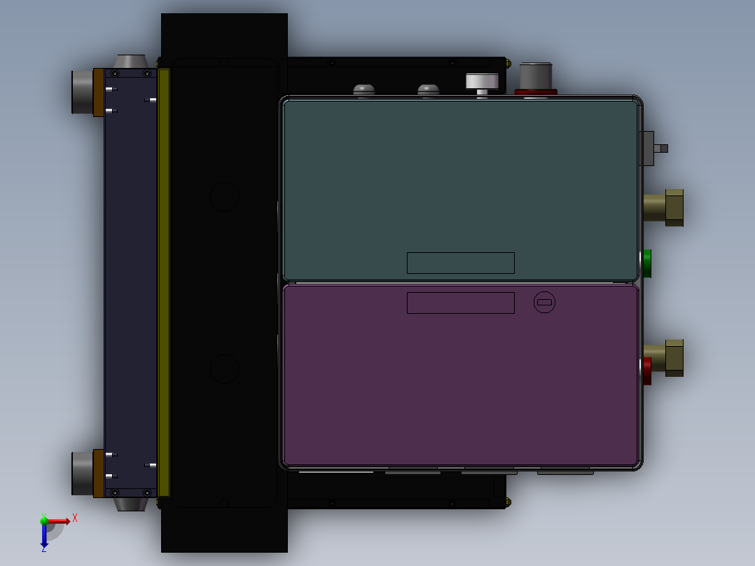 手机振动器保压治具3D图纸 K305俯视图