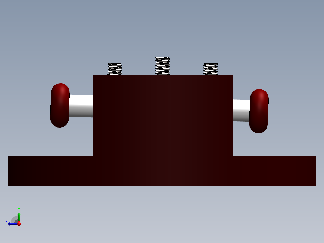 虎台钳3D模型右视图