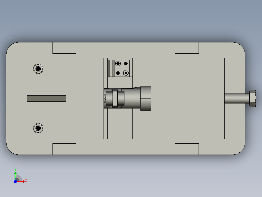 杠杆(三)(CA1340自动车床)机械加工工艺规程和铣8mm槽夹具设计【含三维】 前视图