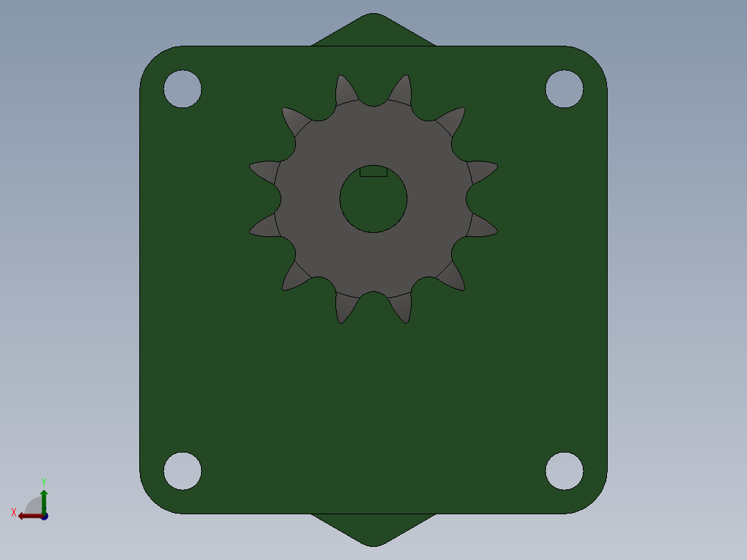 调速电机后视图