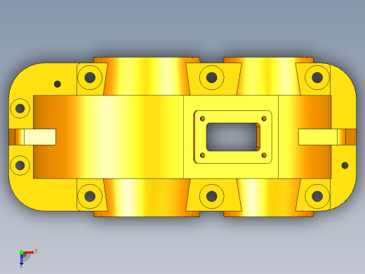 二级变速箱箱盖俯视缩略图
