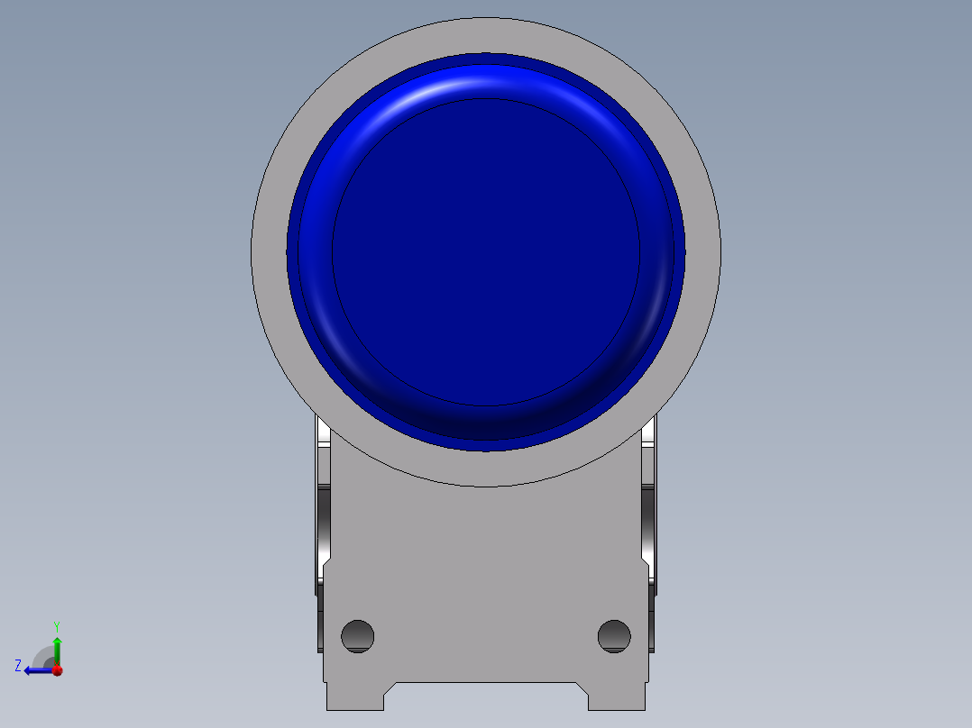 带涡轮减速箱电机右视图