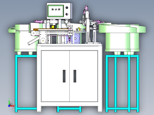 电磁阀接线盒自动装配机方案前视缩略图