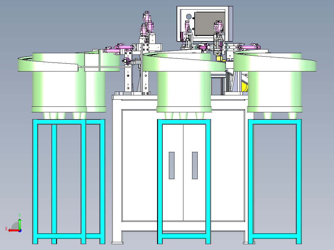 电磁阀接线盒自动装配机方案后视图