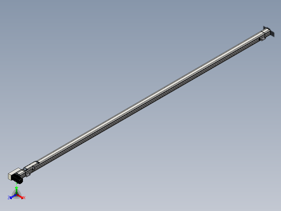 Toyo东佑达直线模组-M65-S-X52-3500-L-M40-C4主视图