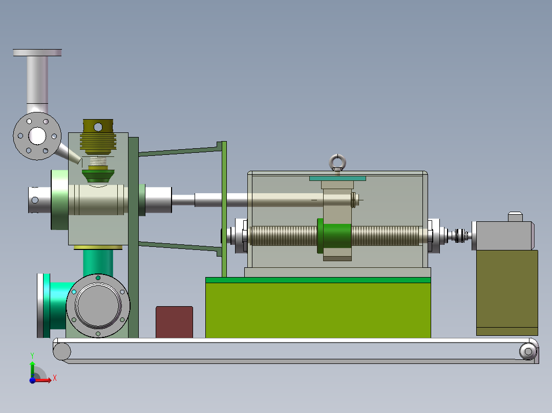 数控钻泥浆泵的设计（全部结清）前视图