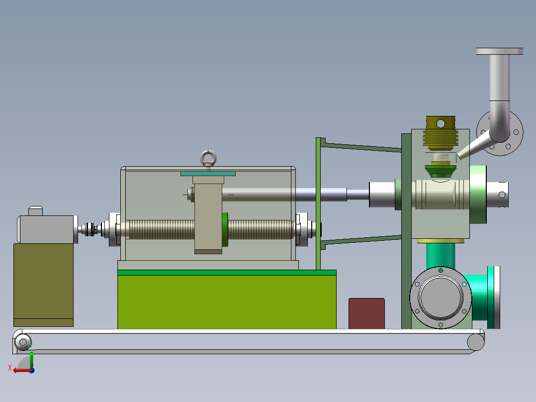 数控钻泥浆泵的设计（全部结清）后视图