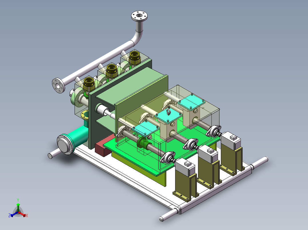 数控钻泥浆泵的设计（全部结清）正等轴测图