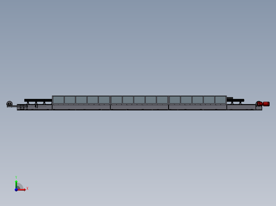 B50-即插即用输送带前视图