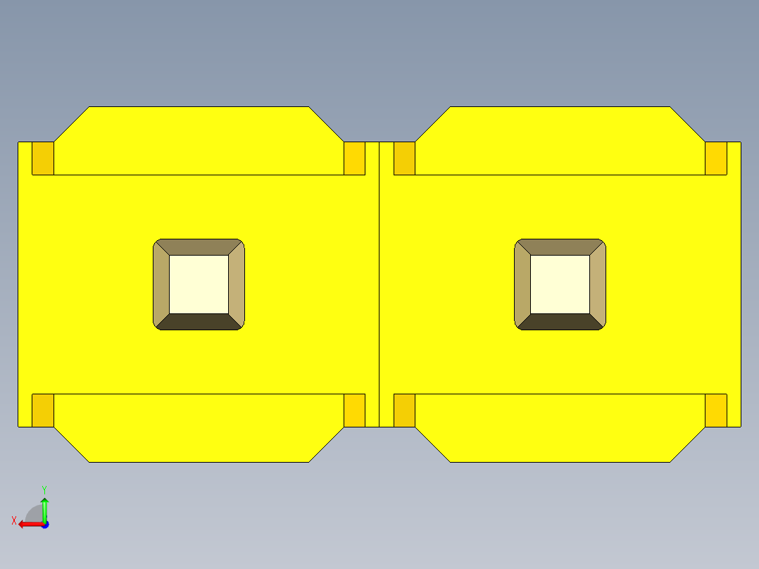 彩色公头100mil（2.54mm）系列-DS1021_yellow_1x02p_100mil_Type5_rev1.0后视图